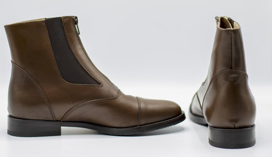Stivaletto zip anteriore 2445 – Marrone